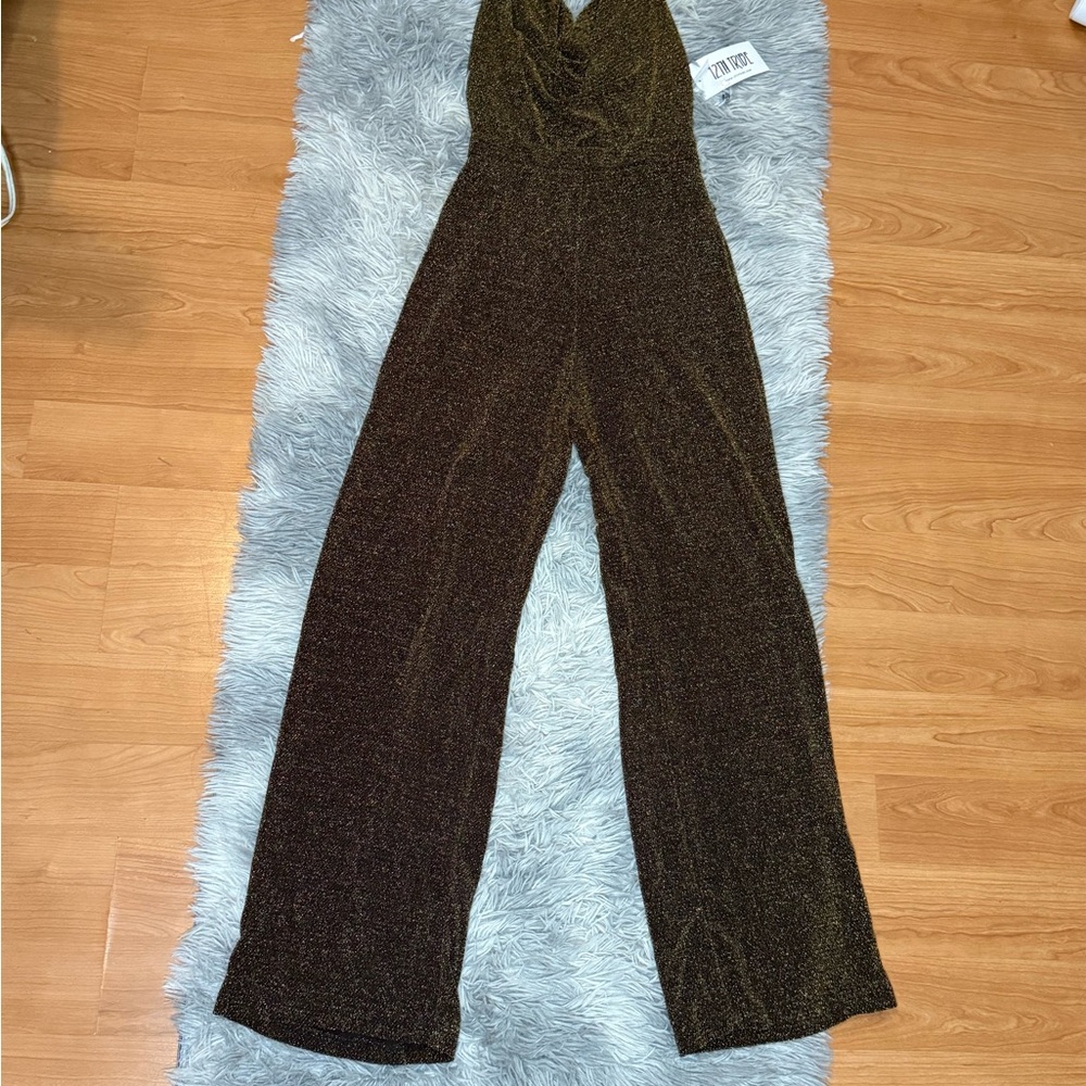 12th Tribe Shimmering Black Jumpsuit